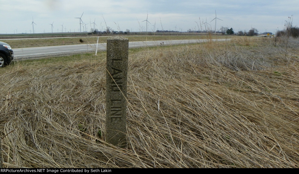 CCC&STL Land Line post